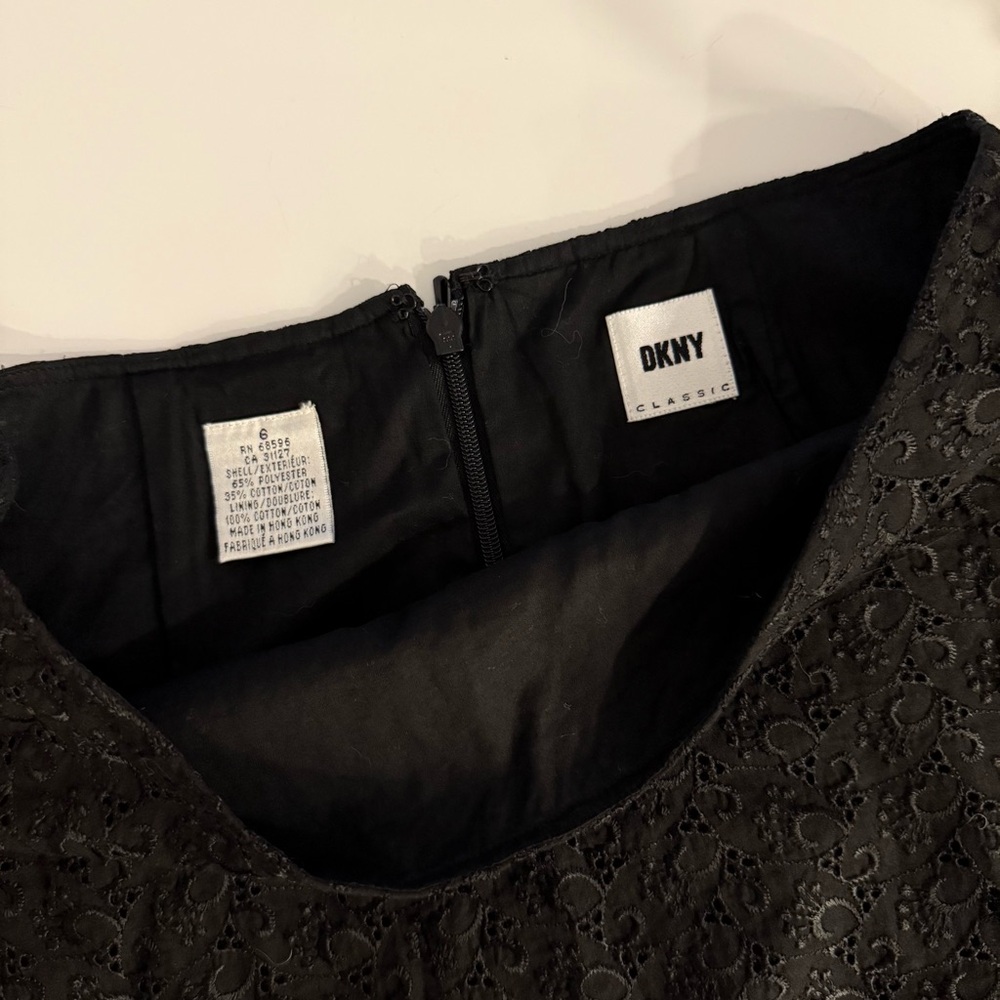 DKNY Charcoal Lace Dress